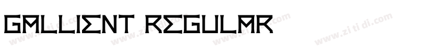 Gallient Regular字体转换